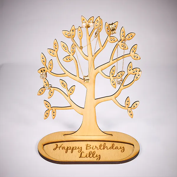 Individueller Schmuckbaum mit "Happy Birthday" und Namen