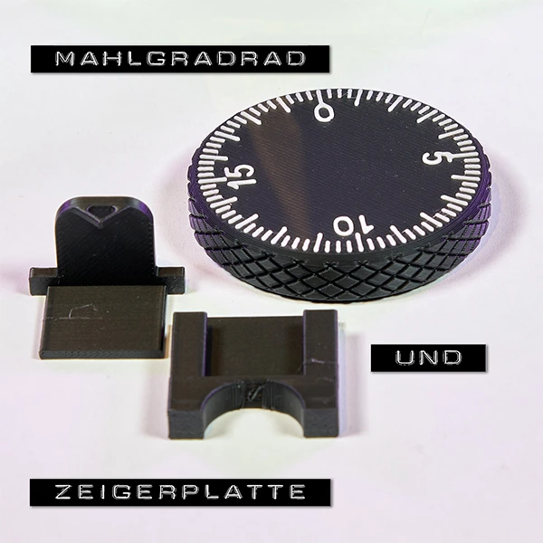 Upgrade-Set für die Eureka Mignon Kaffeemühlen mit 22mm Mahlgradeinstellungsknopf – Das perfekte Zubehör für präziseres Mahlen